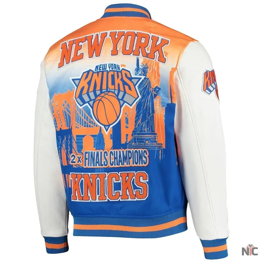 New York Knicks White Finals Champions Varsity Full-zip Jacket