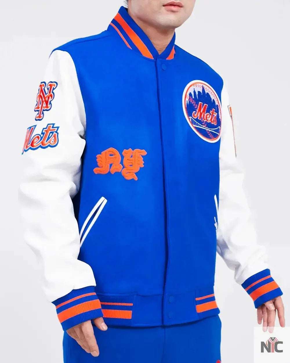 New York Mets Old English Varsity Jacket