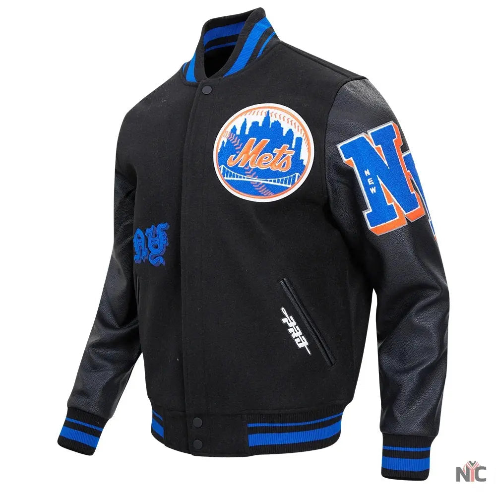 New York Mets Old English Varsity Jacket