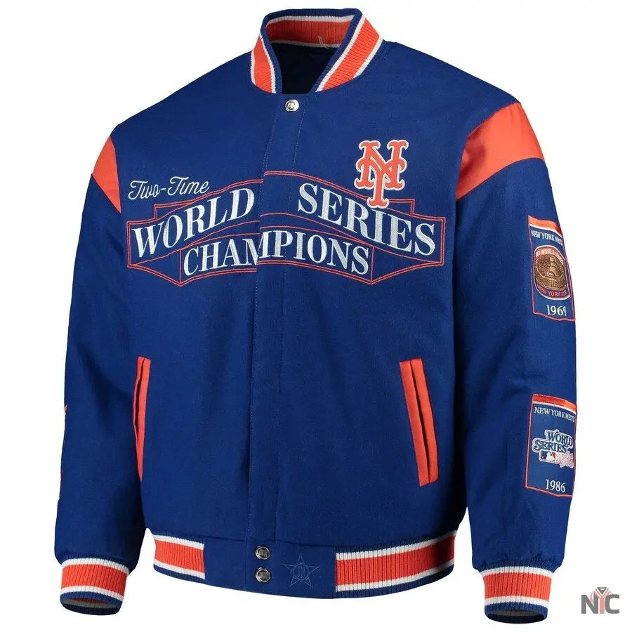 New York Mets World Series Champions Full-Snap Jacket