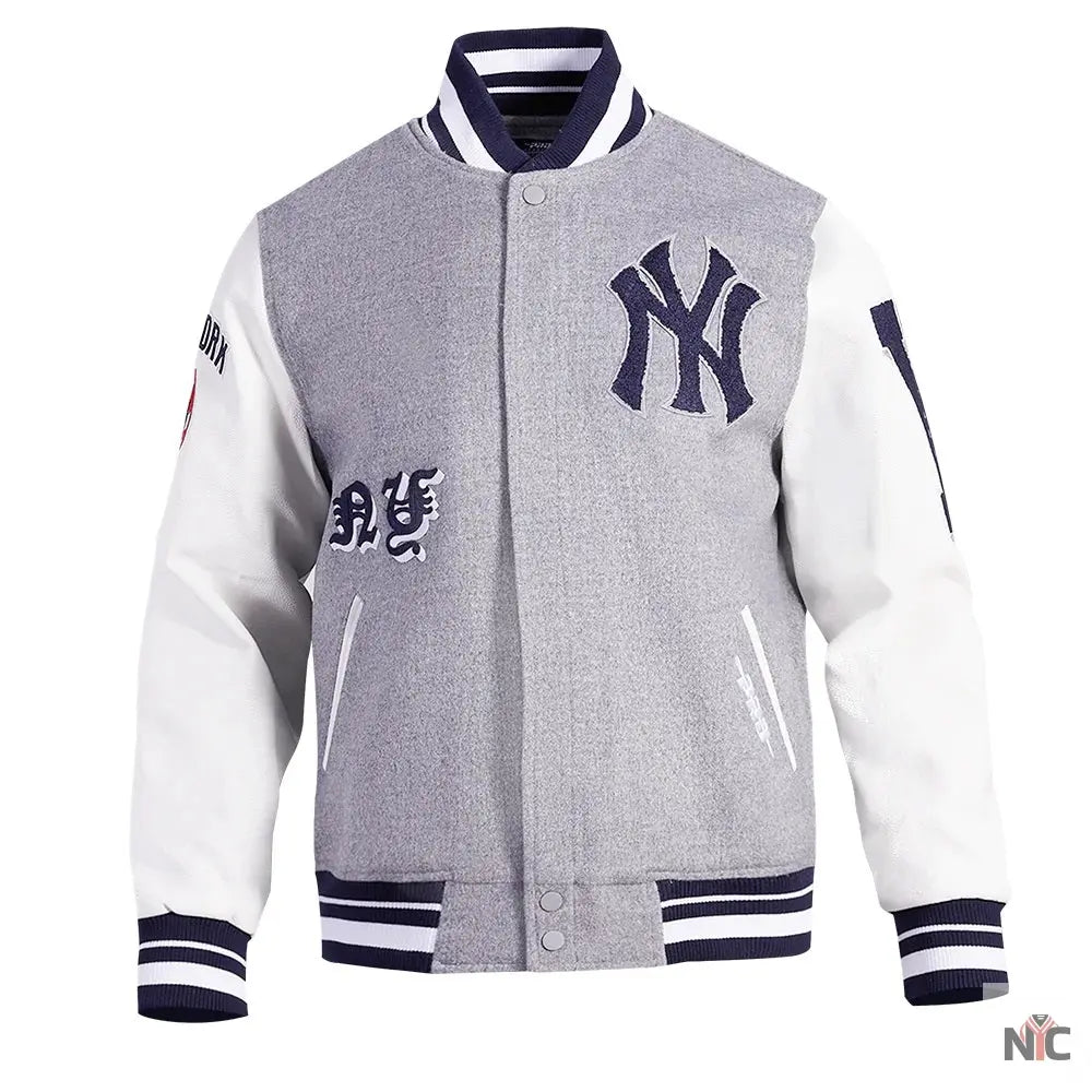 New York Yankees Old English Varsity Jacket