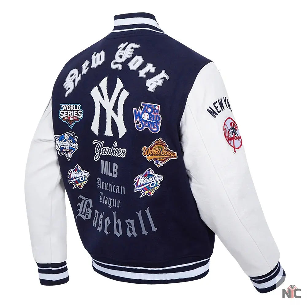 New York Yankees Old English Varsity Jacket