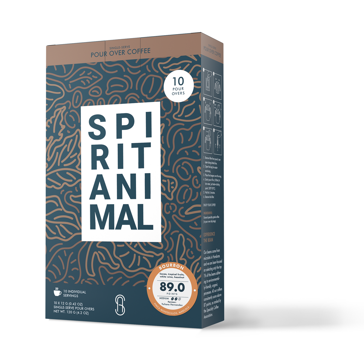 Single-Use Pour-Over Drip Bags - Bourbon (Box of 10 Bags)