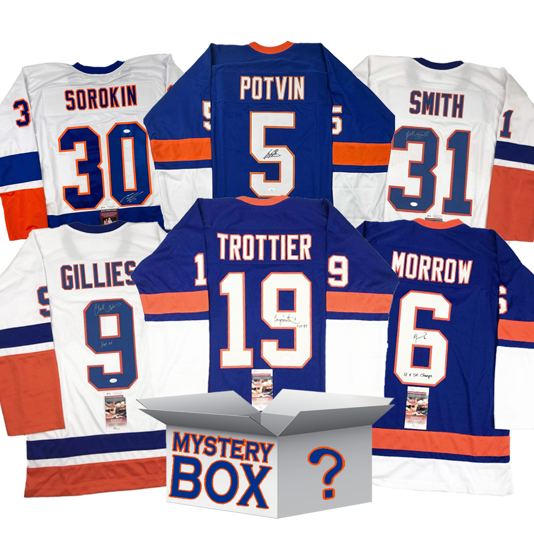 Autographed/Signed New York Hockey Jersey Mystery Box with PSA JSA or Beckett COA