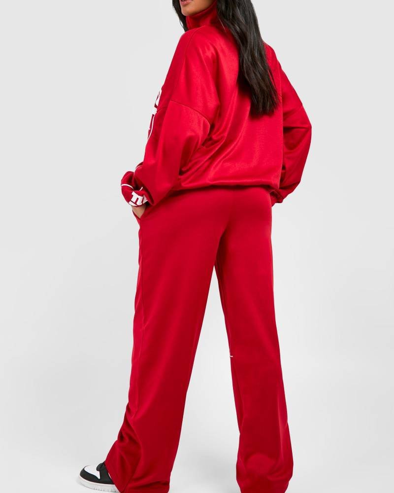 Nfl New York Giants License Seam Leg Jogger Tracksuit