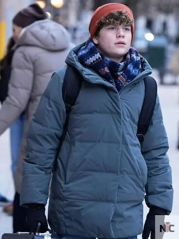 Noah Benson Law and Order SVU S26 Puffer Coat