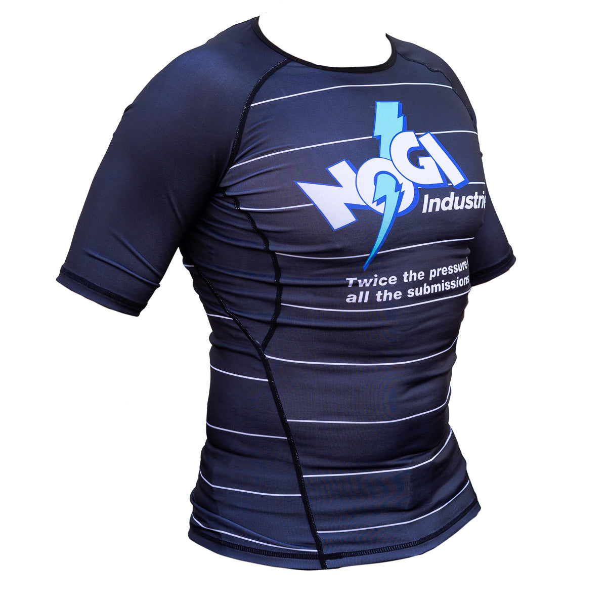 Energy Rash Guard by Nogi Industries Short Sleeve - BLACK