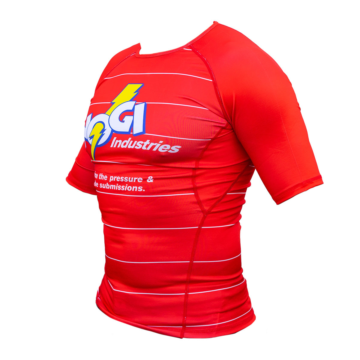 Energy Rash Guard by Nogi Industries Short Sleeve - RED