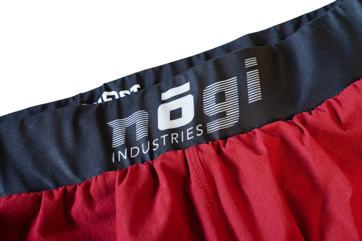 Ghost 7" Inseam Premium Lined Grappling Shorts - Merlot Red