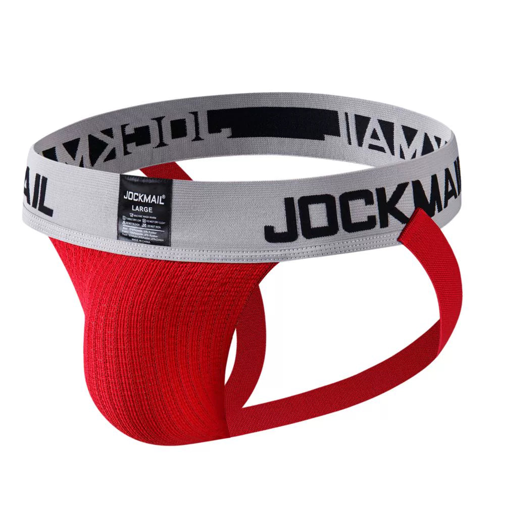 Jockmail Men’s Mesh Breathable Jockstrap Underwear – Sheer Mesh Style