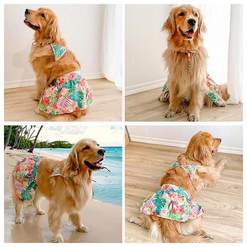 Dog bikini Hawaii beach swim wear for Large dog