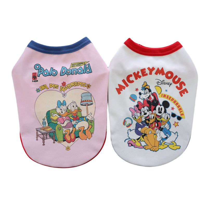 Dog T-shirt Mickey & Donald