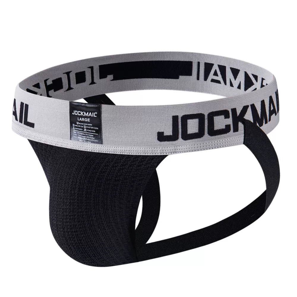 Jockmail Men’s Mesh Breathable Jockstrap Underwear – Sheer Mesh Style