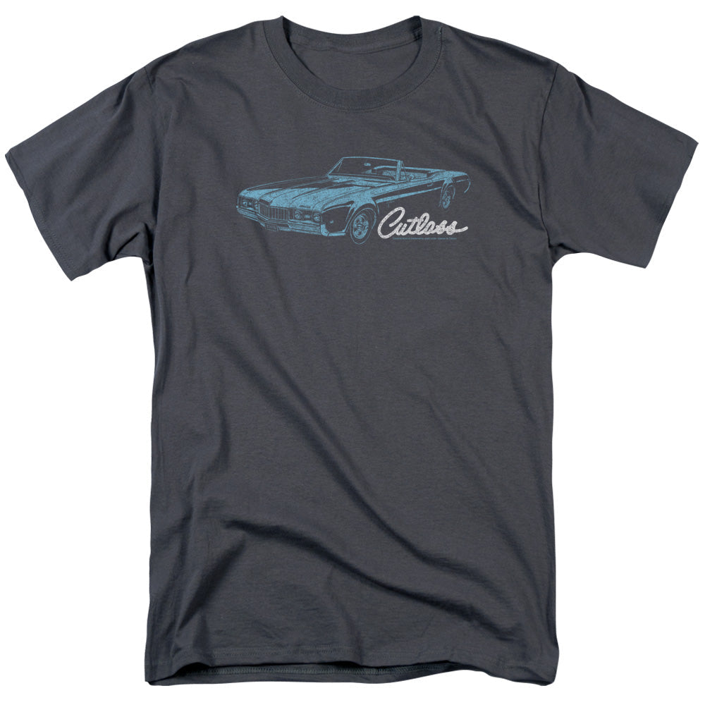 Oldsmobile 68 Cutlass Mens T Shirt Charcoal Officially Licensed