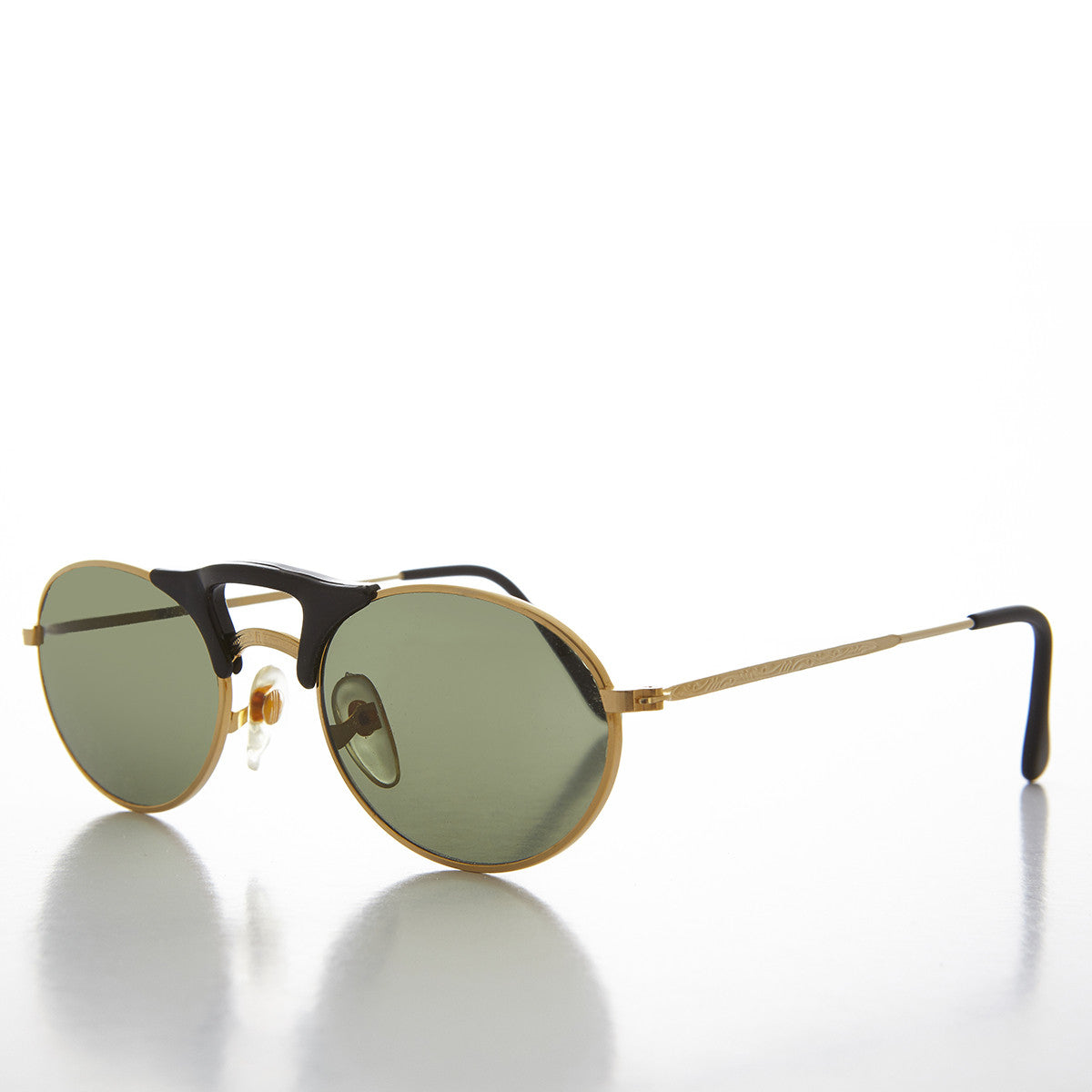 Small Oval Combination Frame Vintage Sunglasses - Orpheus