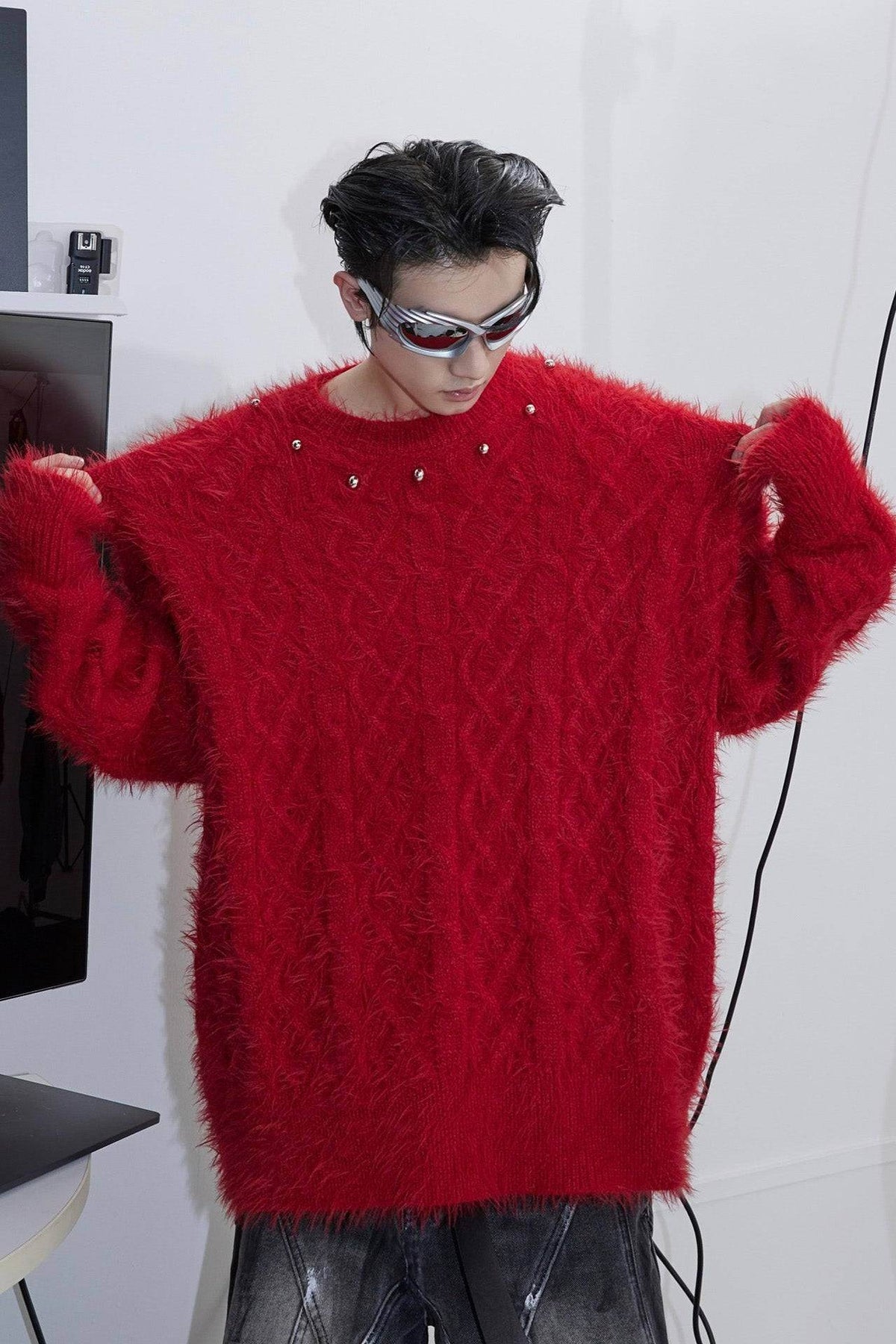 Oversized Solid Color Sweater – Cozy & Relaxed Knit Top