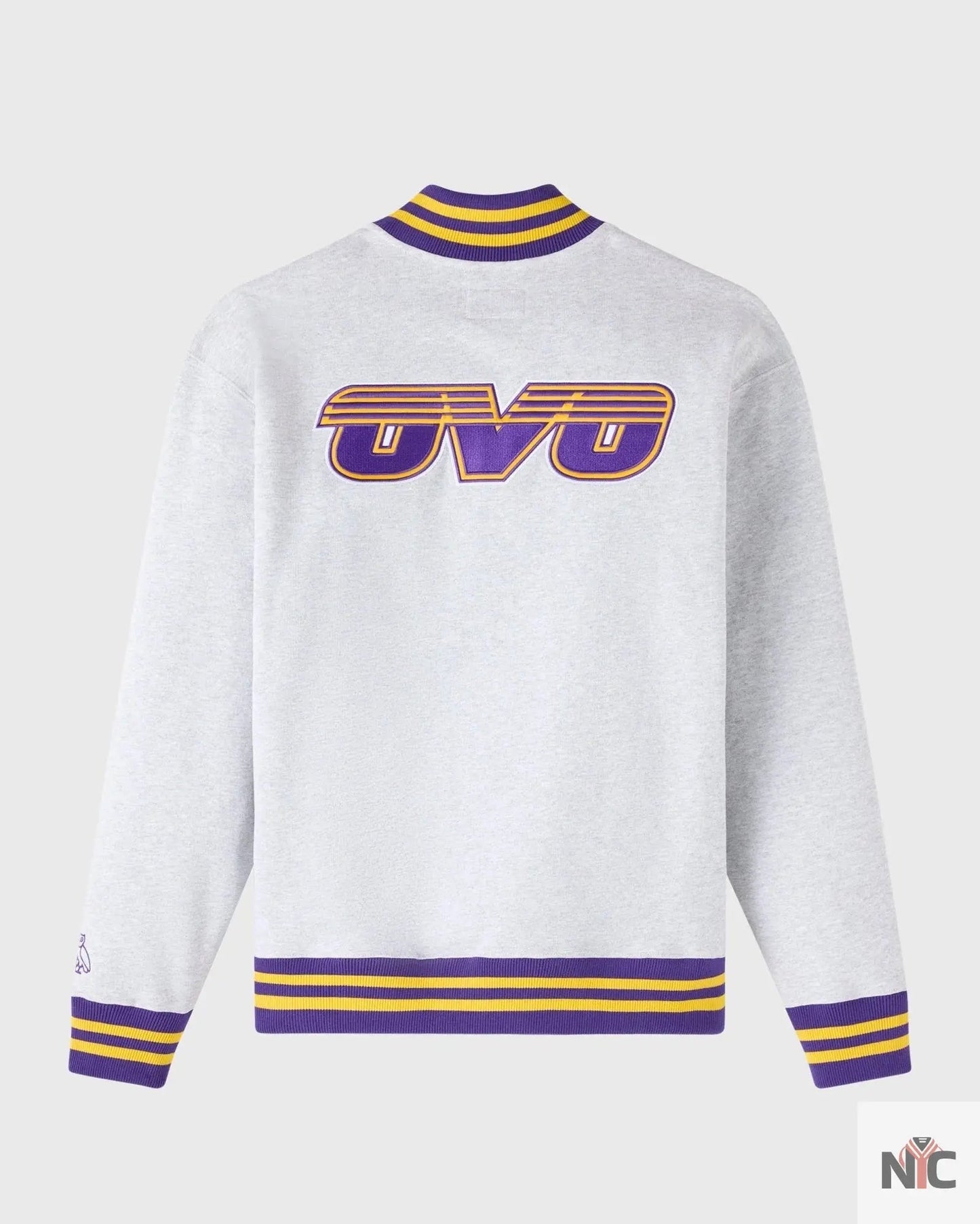 OVO X NBA Los Angeles Lakers Quarter-zip Mockneck Sweatshirt