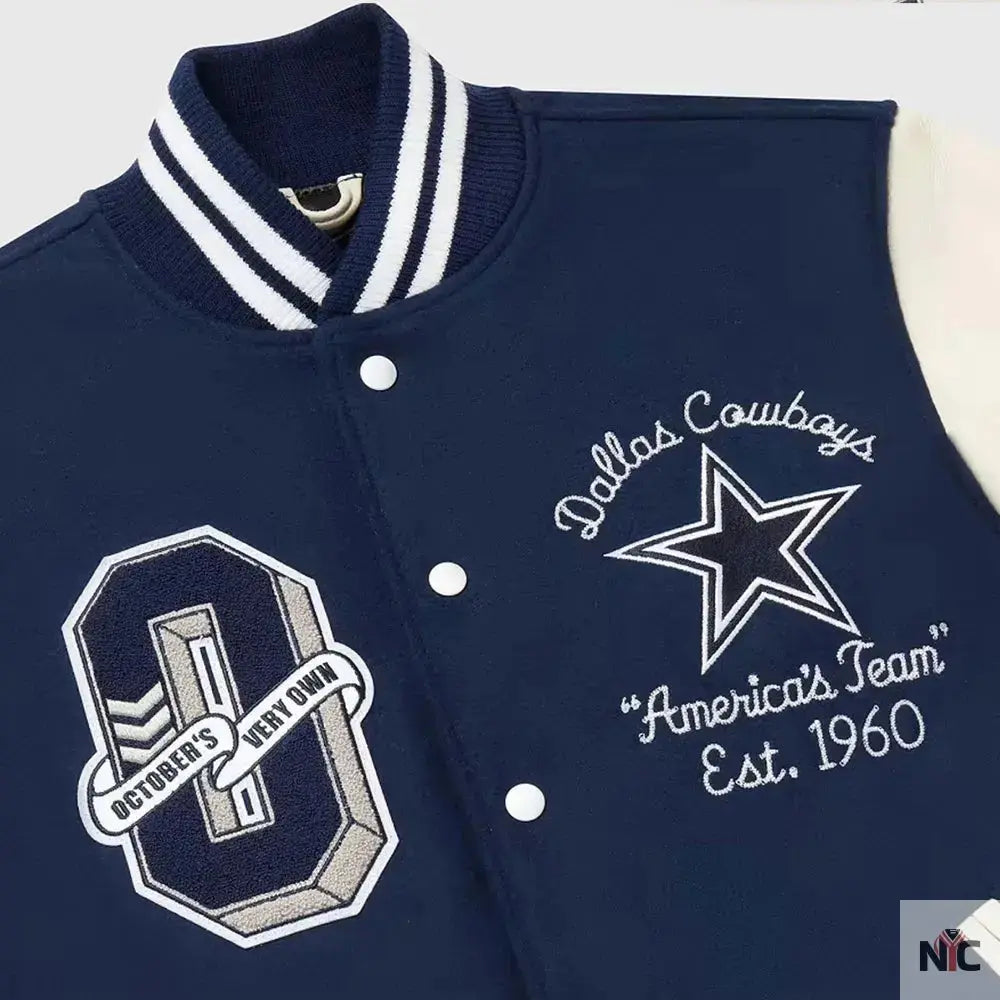 OVO X NFL Dallas Cowboys Varsity Jacket