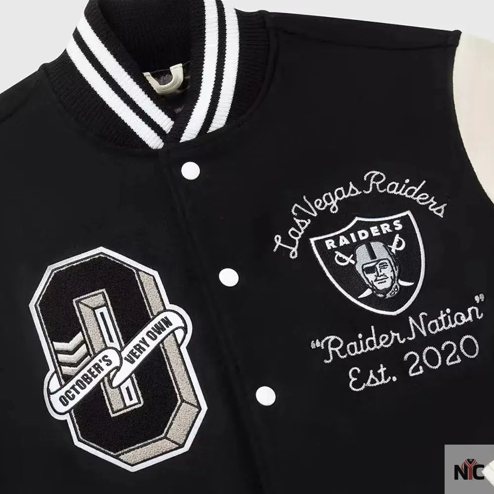 OVO X NFL Las Vegas Raiders Varsity Jacket