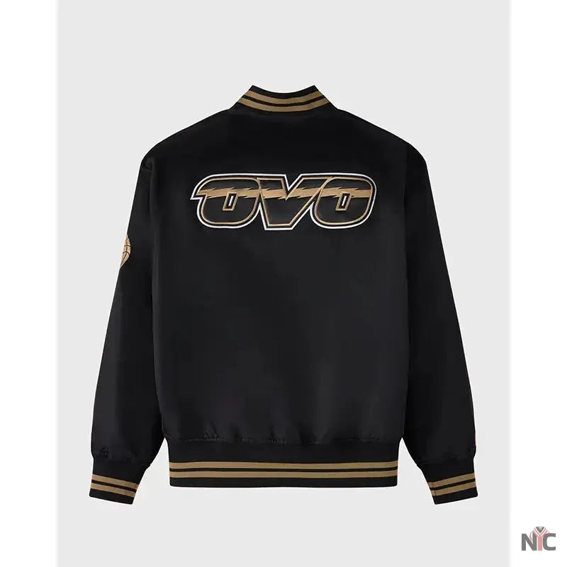 OVO x NBA Toronto Raptorst Satin Varsity Jacket