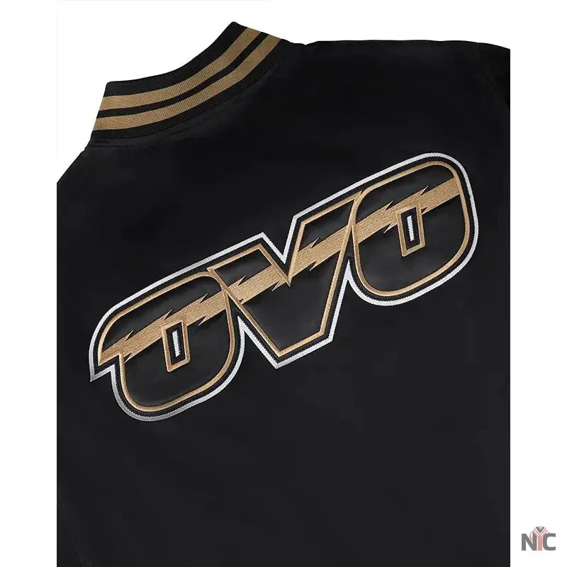 OVO x NBA Toronto Raptorst Satin Varsity Jacket
