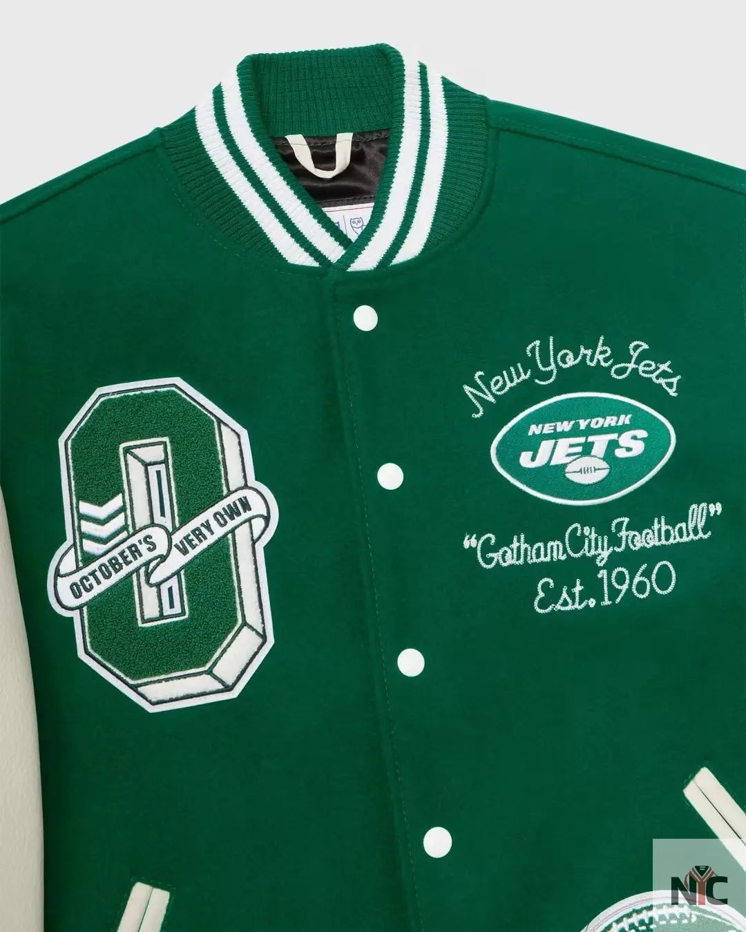 OVO x NFL New York Jets Varsity Jacket