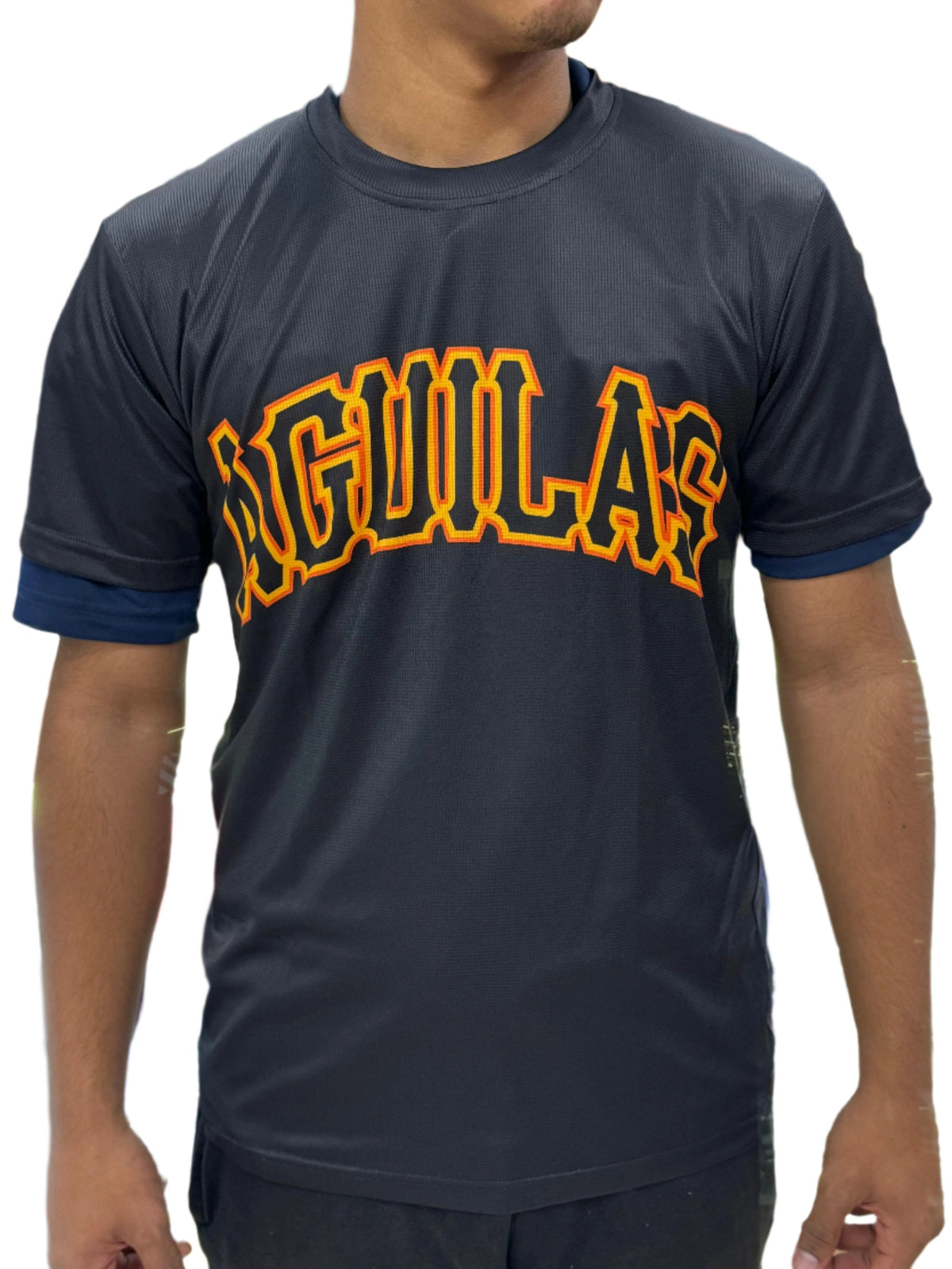 Official - Aguilas Cibaeñas Black T-Shirt - Front Chest Logo