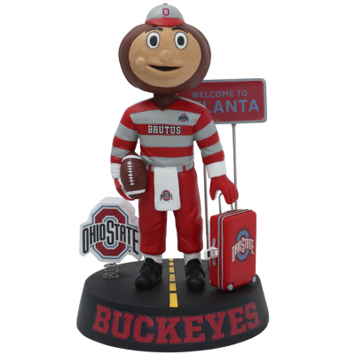 Ohio State Buckeyes Football Brutus Buckeye Welcome to Atlanta Bobblehead