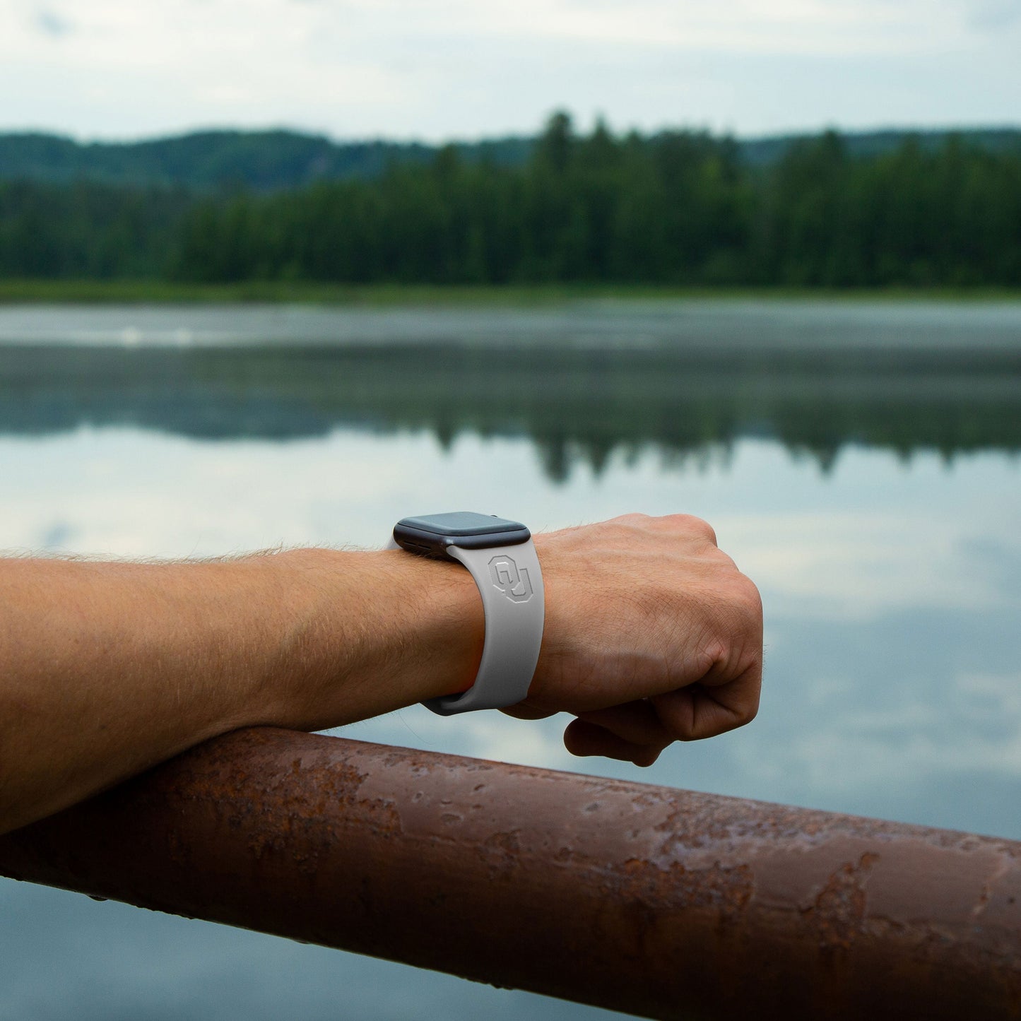 Oklahoma Sooners Engraved Apple Watch Band