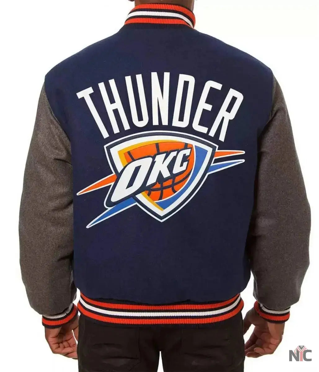 Oklahoma City Thunder Varsity Two Tone Jacket