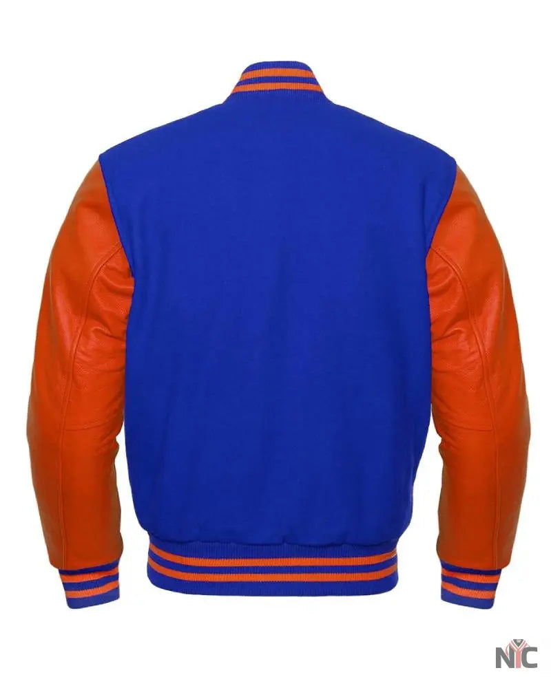 Orange And Blue Varsity Jacket