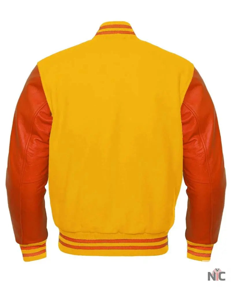 Orange And Yellow Varsity Jacket