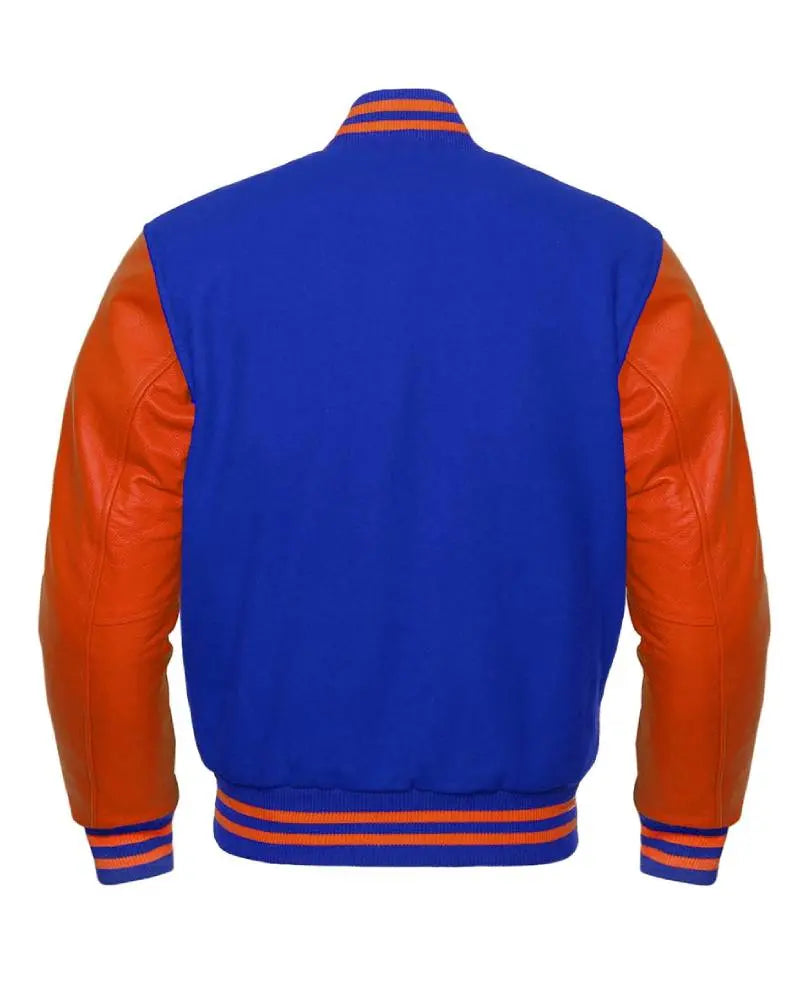 Orange And Blue Varsity Jacket