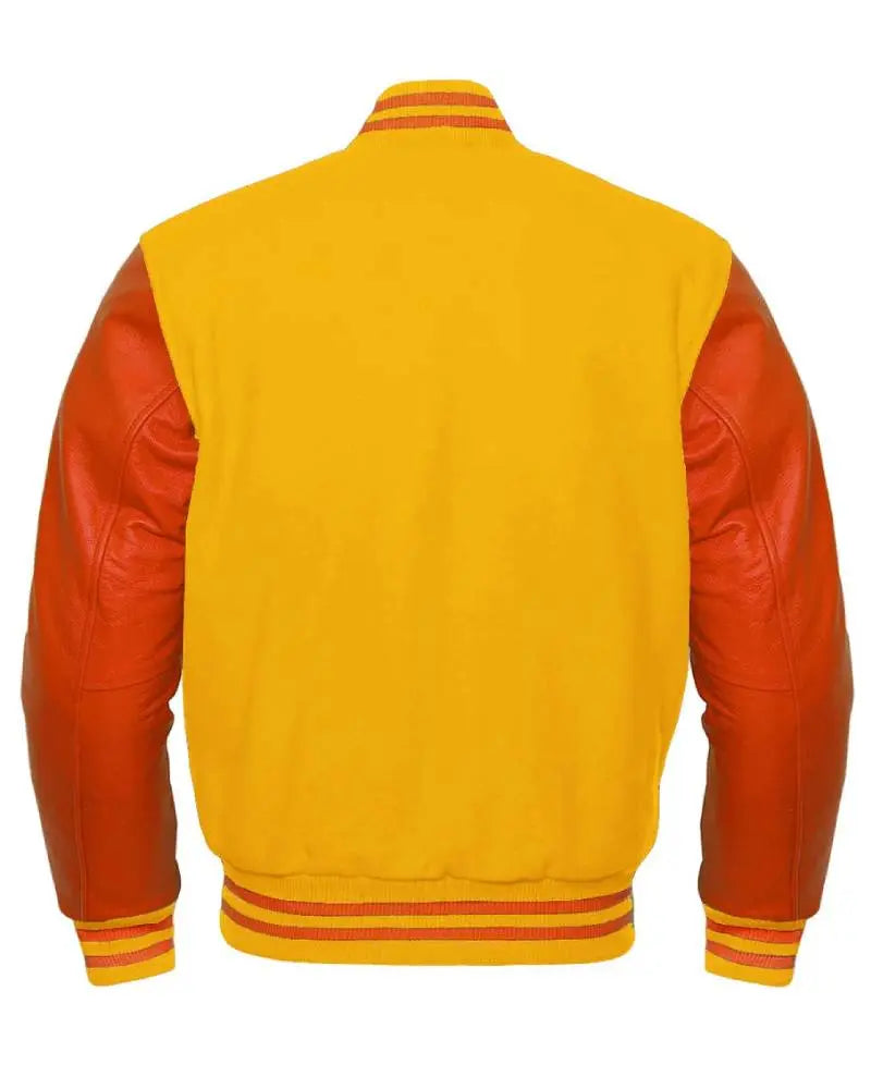 Orange And Yellow Varsity Jacket