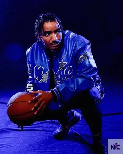 Orlando Magic Jeff Hamilton Blue Varsity Jacket