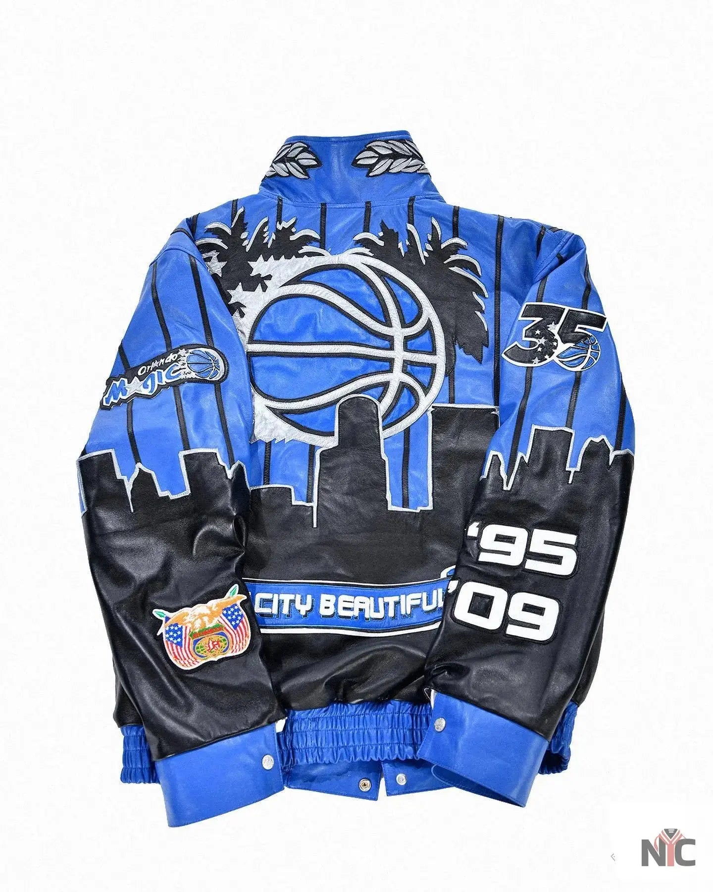 Orlando Magic x Jeff Hamilton NBA Blue Varsity Jacket
