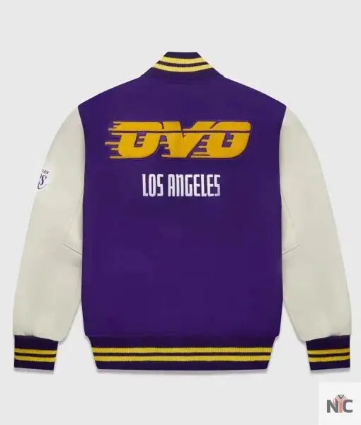 Ovo Los Angeles Lakers Varsity Bomber Jacket