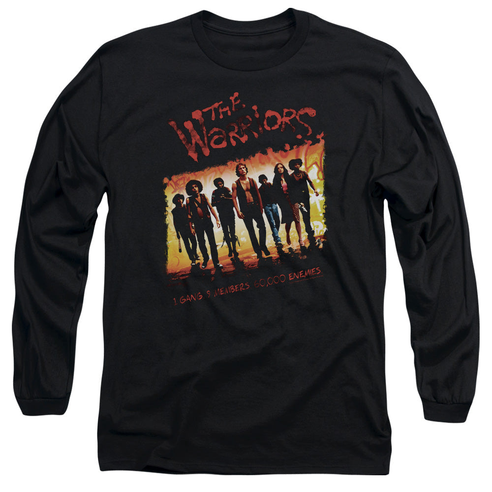 Warriors One Gang Mens Long Sleeve Shirt Black Officially Licensed