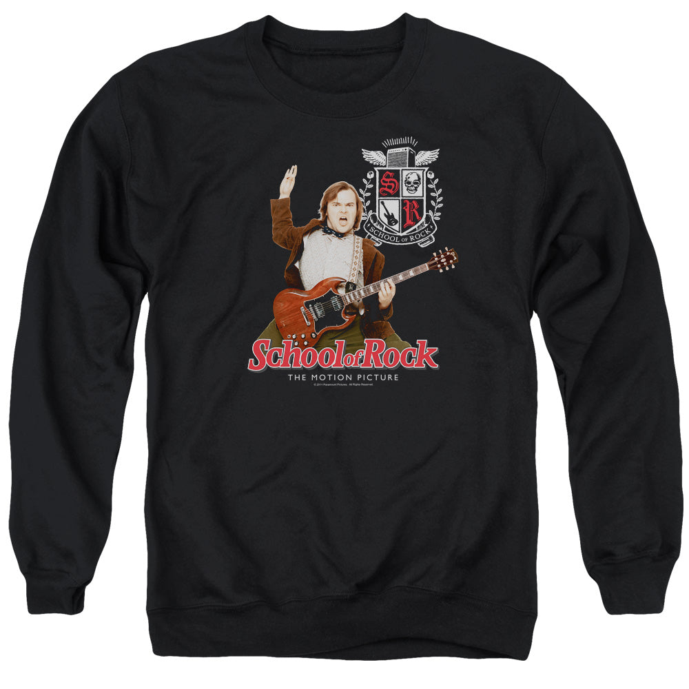 School Of Rock The Teacher Is In Mens Crewneck Sweatshirt Black Officially Licensed