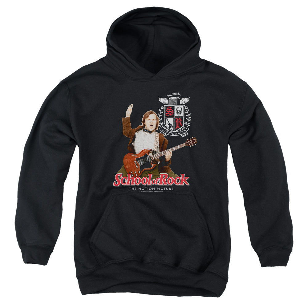 School Of Rock The Teacher Is In Kids Youth Hoodie Black Officially Licensed