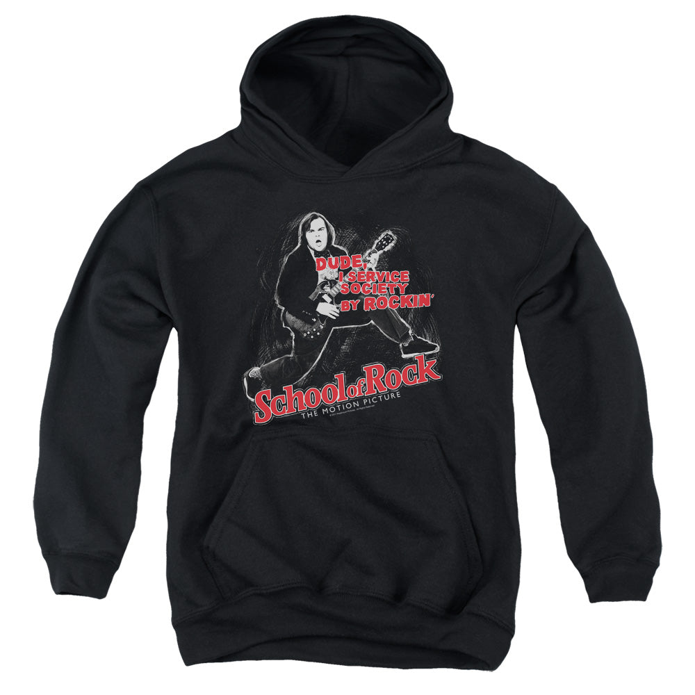 School Of Rock Rockin Kids Youth Hoodie Black Officially Licensed