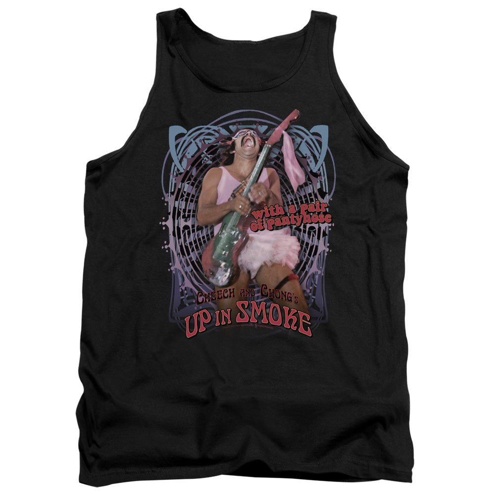 Up In Smoke Pantyhose Mens Tank Top Shirt Black Officially Licensed