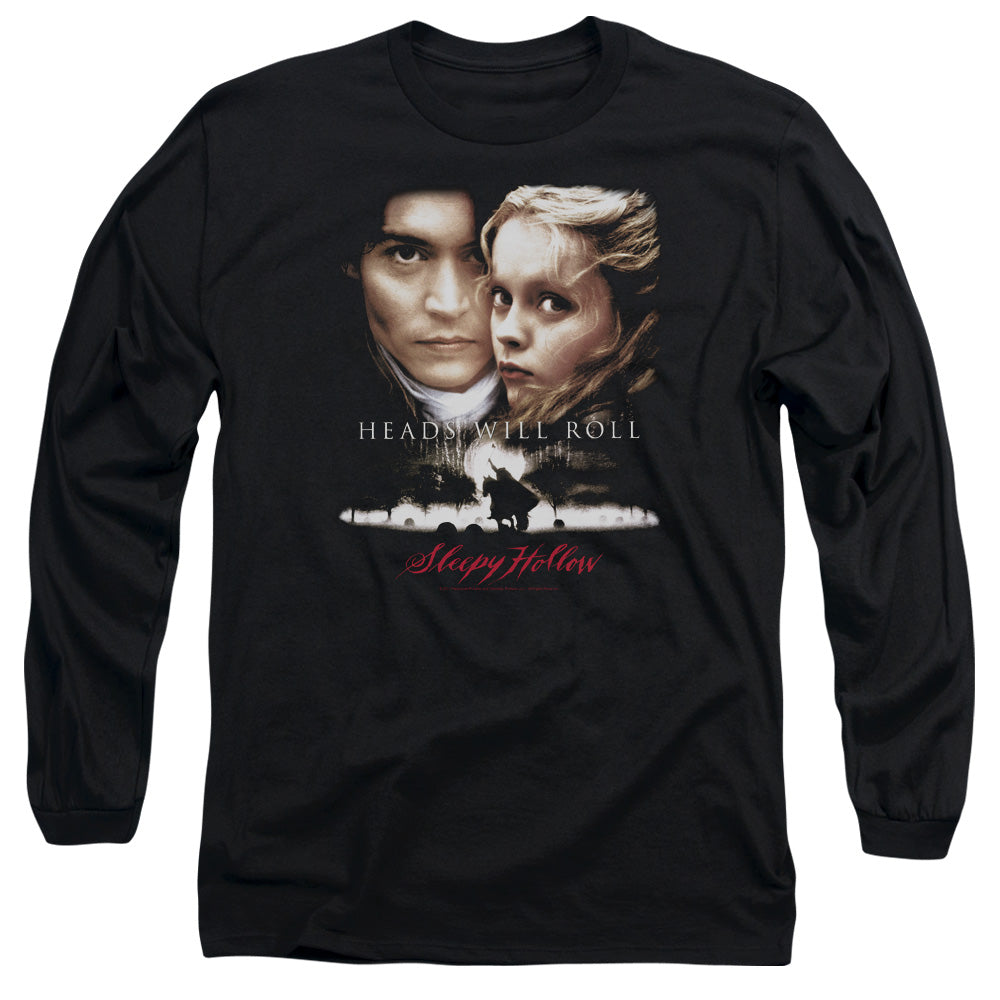 Sleepy Hollow Heads Will Roll Mens Long Sleeve Shirt Black Officially Licensed Officially Licensed