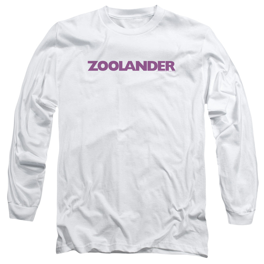 Zoolander Logo Mens Long Sleeve Shirt White Officially Licensed