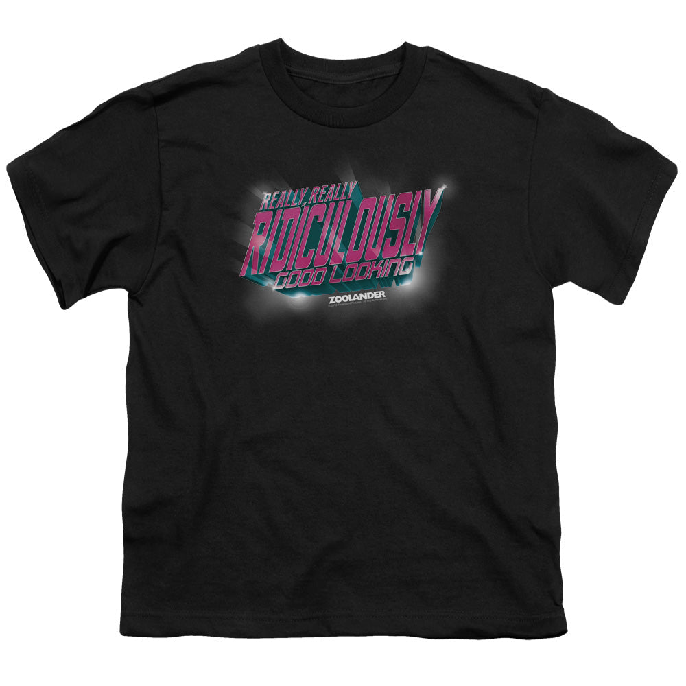 Zoolander Ridiculously Good Looking Kids Youth T Shirt Black Officially Licensed