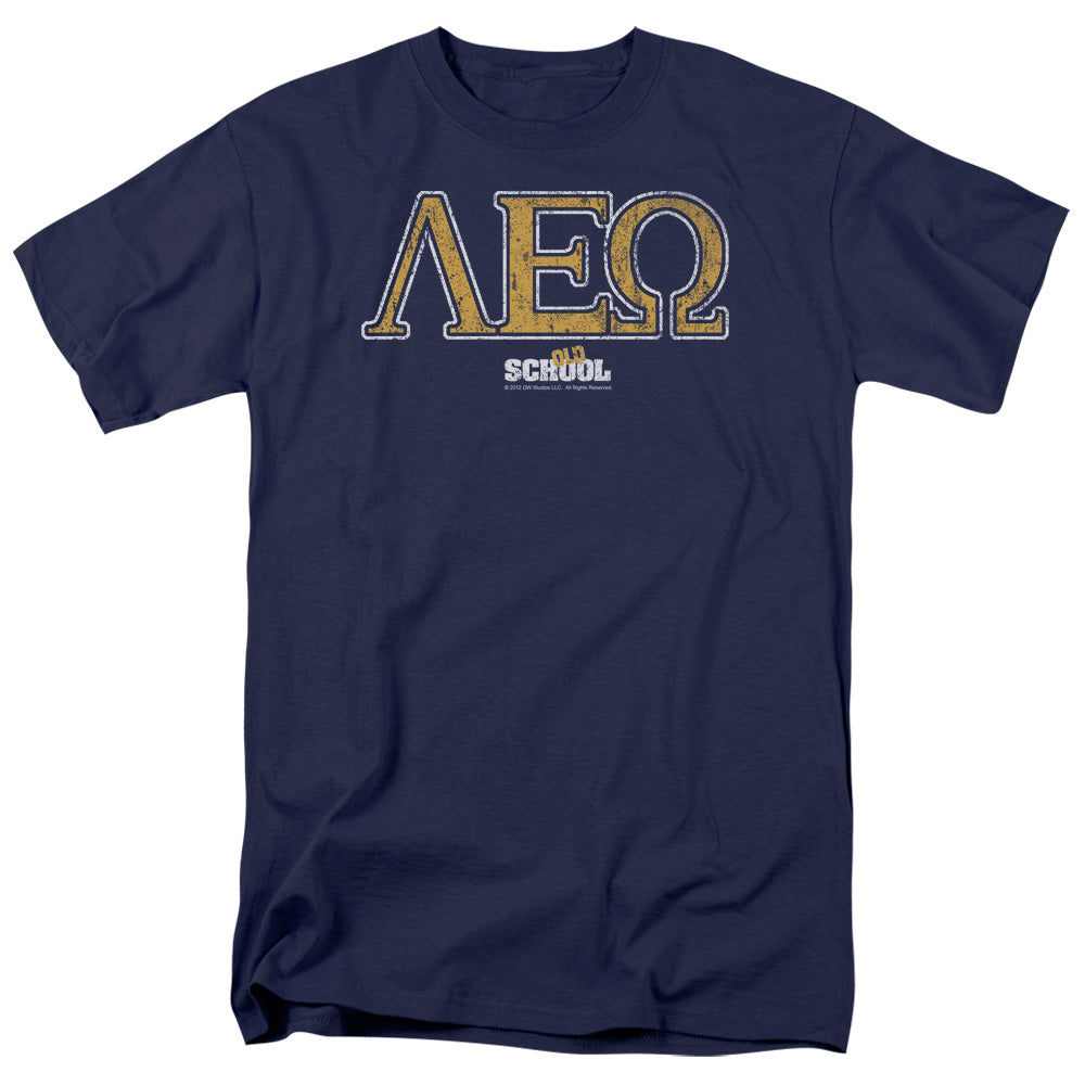 Old School Leo Mens T Shirt Navy Officially Licensed