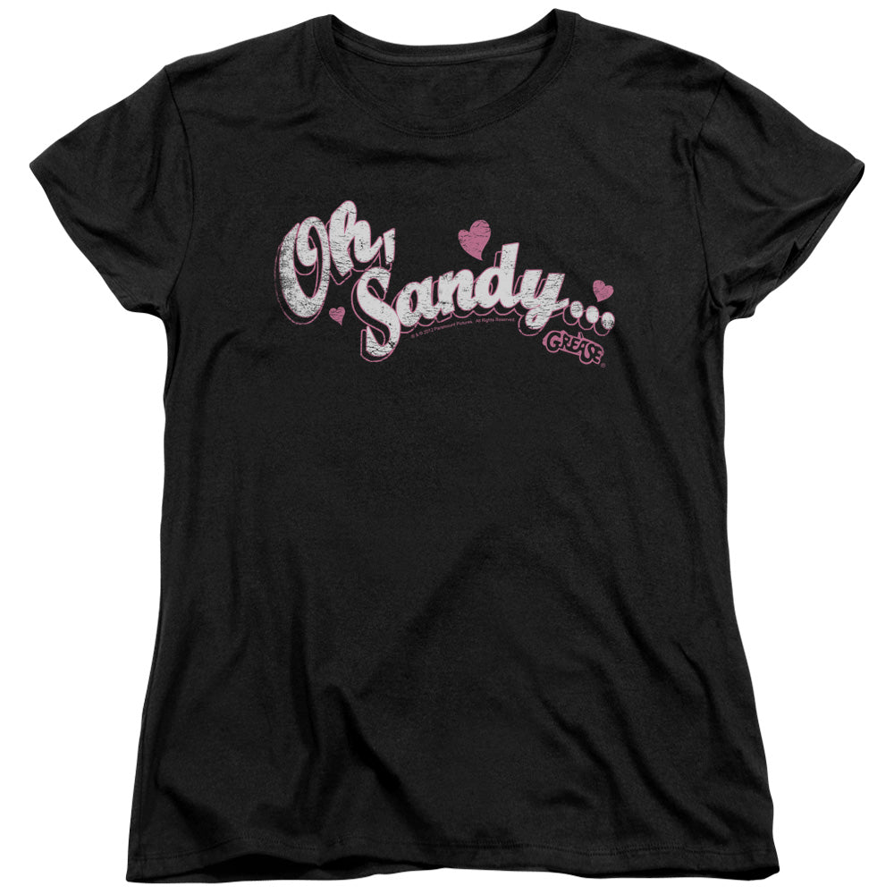 Grease Oh Sandy Womens T Shirt Black Officially Licensed