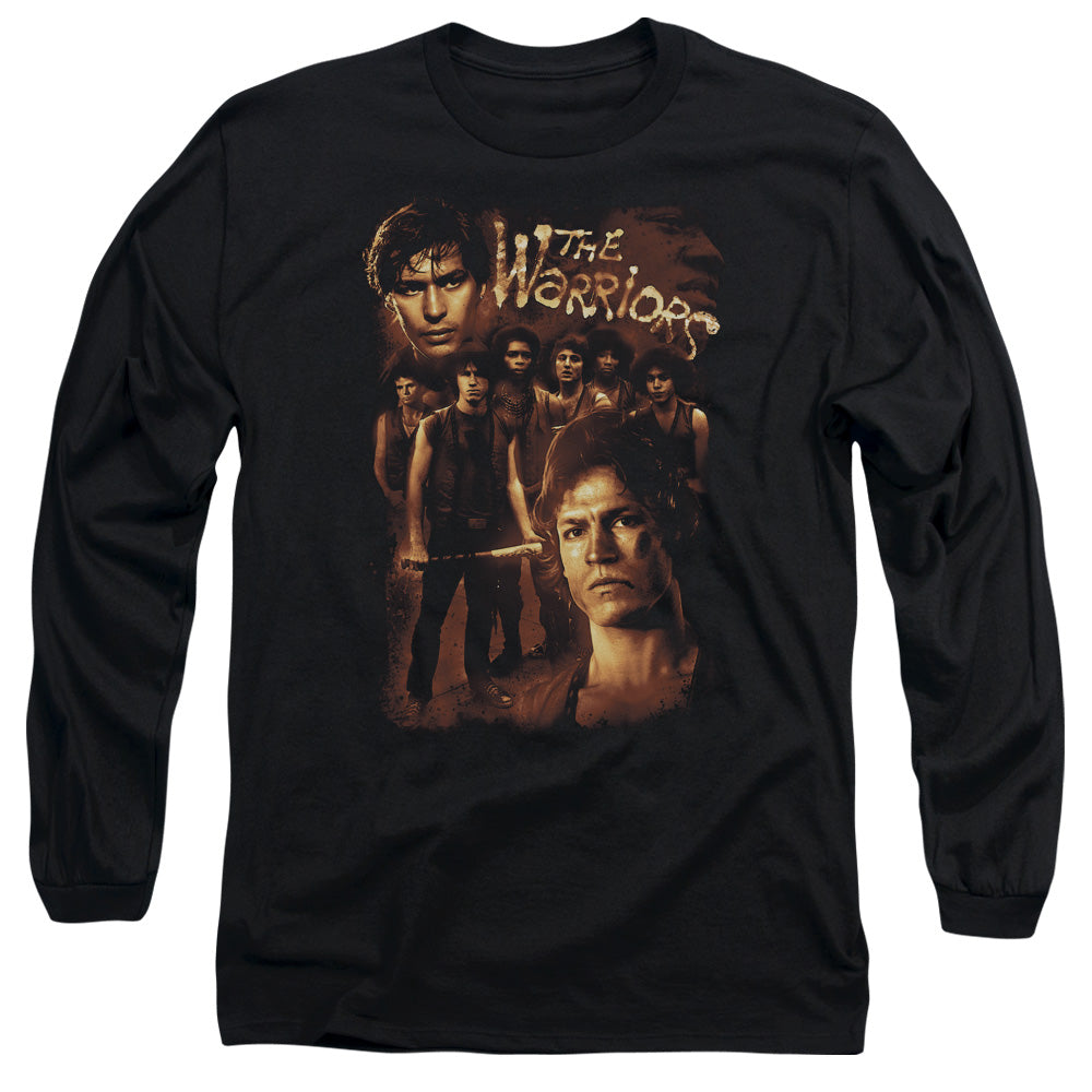 Warriors 9 Warriors Mens Long Sleeve Shirt Black Officially Licensed