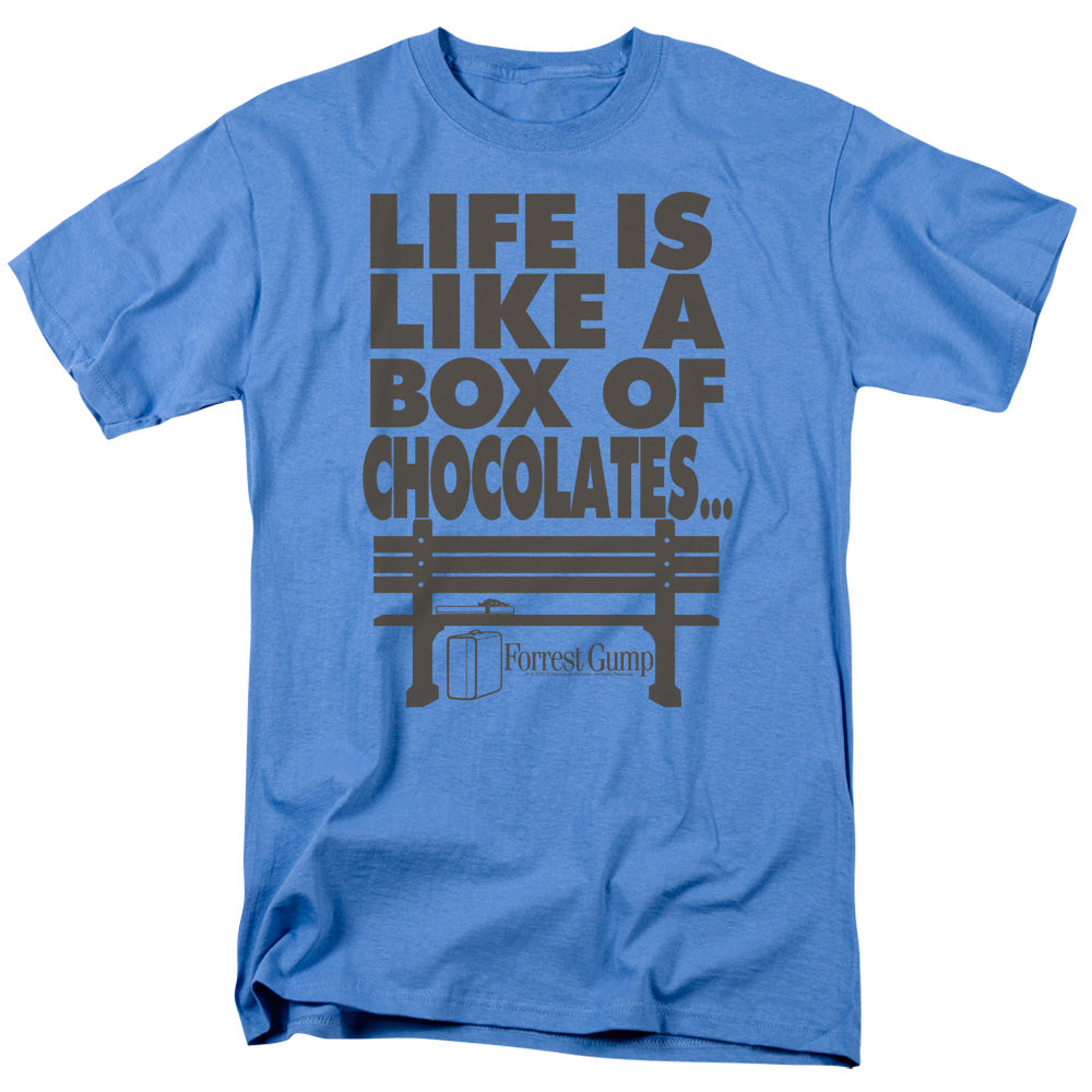 Forrest Gump Life Mens T Shirt Carolina Blue Officially Licensed