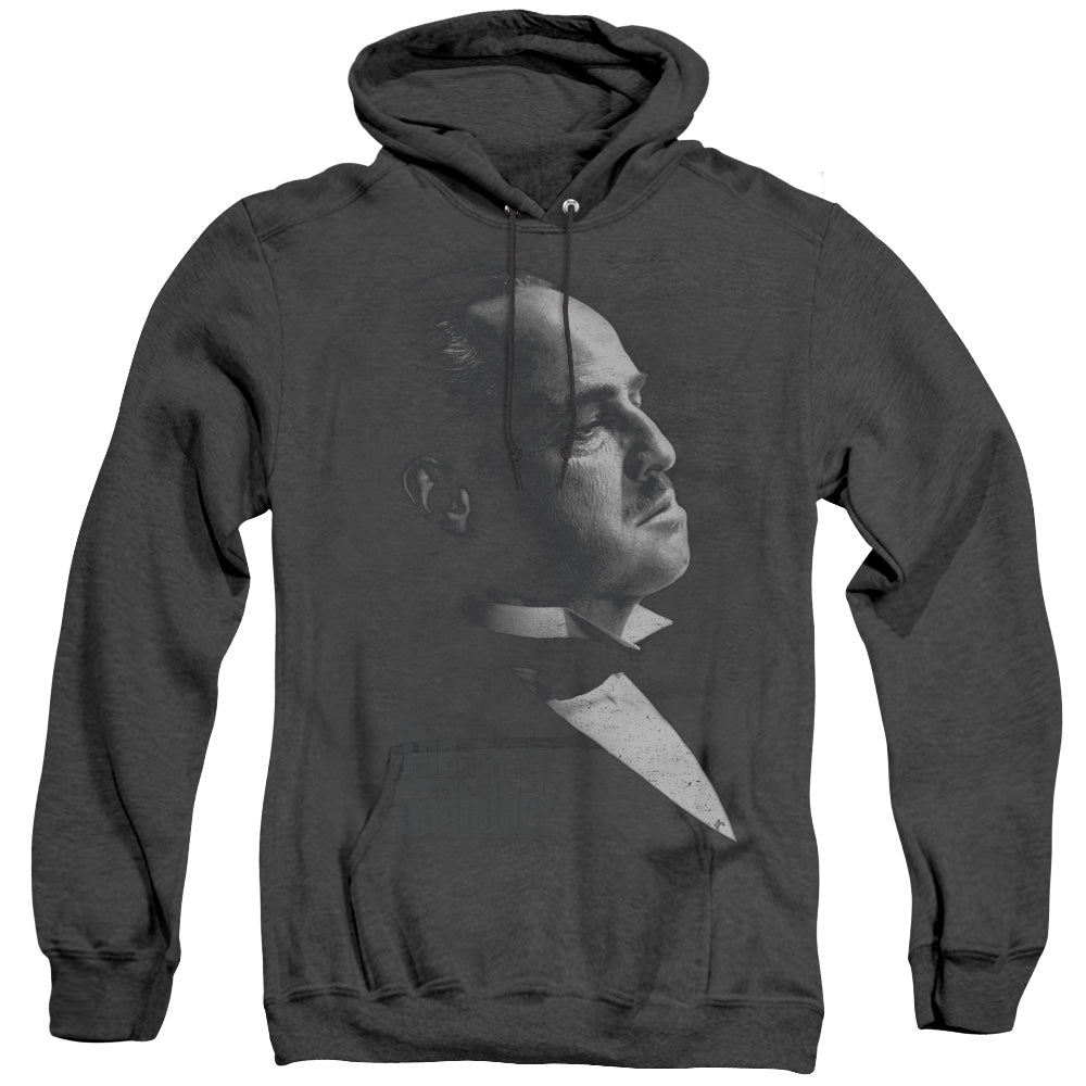 Godfather Graphic Vito Heather Mens Hoodie Black Officially Licensed